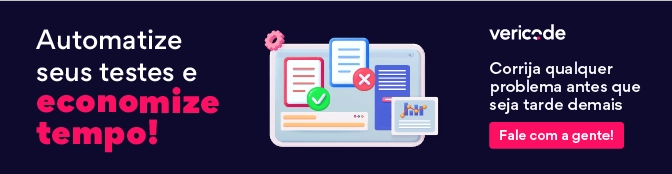 Imagem de um painel de controle digital com gráficos e opções para automatizar testes, promovendo economia de tempo em processos.